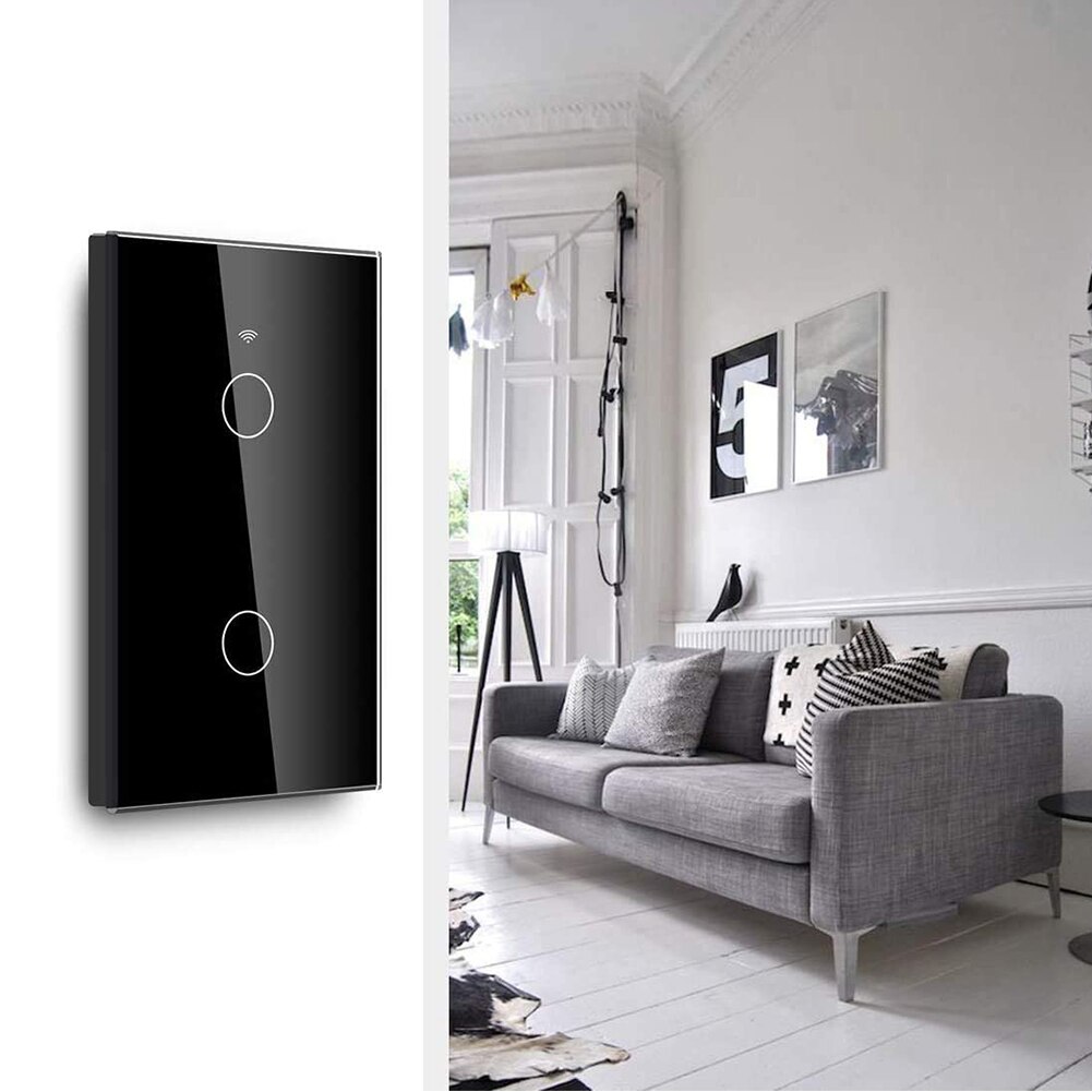 Tuclix 120 Wifi Rf Touch Panel Smart Switch 2 Gang Schakelaar