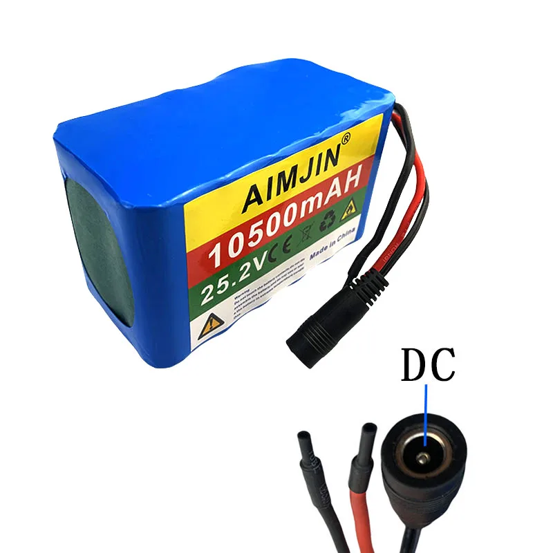 100% 24V 10Ah 6S3P 18650 Batterij Lithiumbatterij 25.2v 10000mAh Elektrische/Li-ion Batterij + Oplader