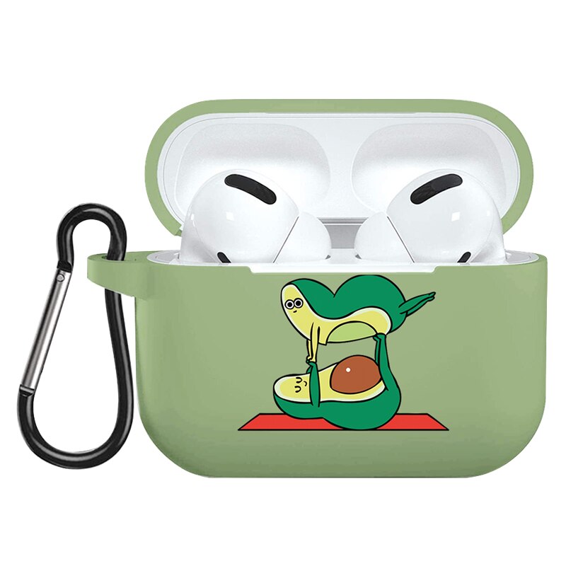 Per Apple AirPods Pro Caso Del Fumetto Sveglio di Avocado Auricolare Custodia Per Airpods 3 Molle Della Copertura Del Silicone di Ricarica Borse Caso della Cuffia capa: nygyundo3d