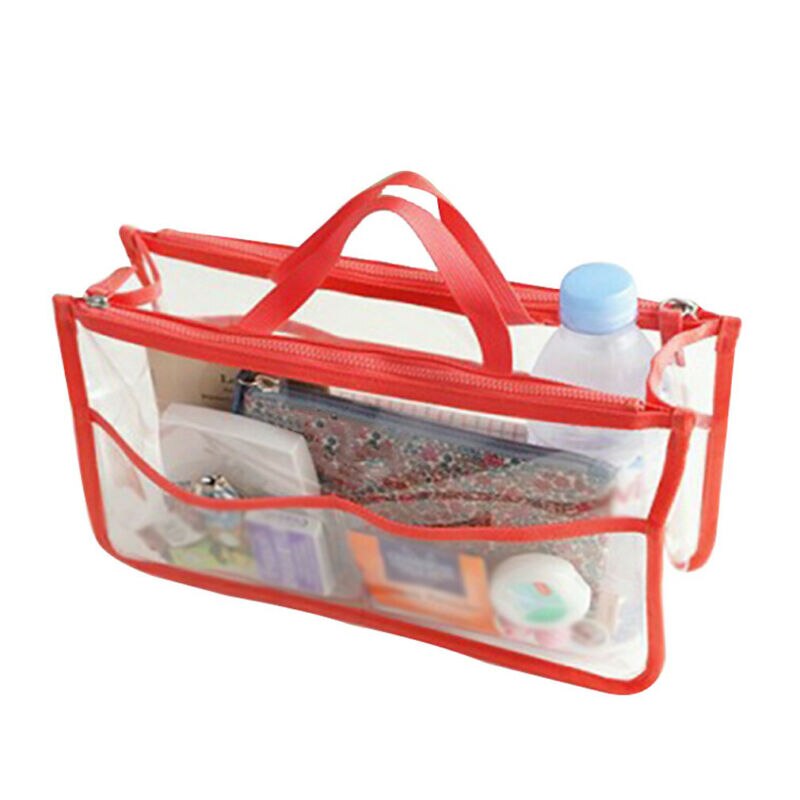 Lokale voorraad dames transparante handtas schoudertas doorzichtige gelei portemonnee clutch plastic