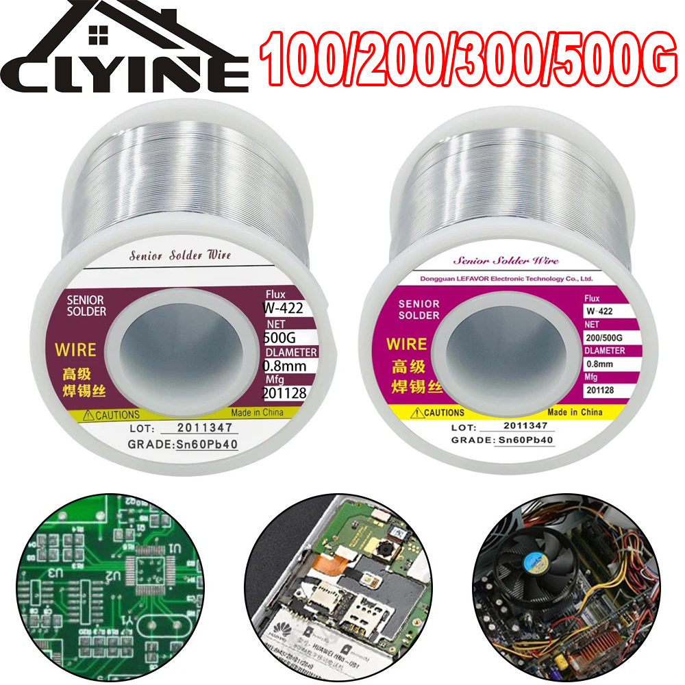 100/200/300/500G Tin Wire Soldering Wire with Flux Melt Rosin Core Solder Roll No-clean Electrical Repair Solder For Soldering