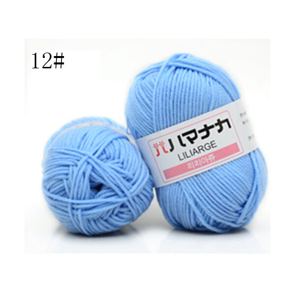 25g Milk Cotton Yarn Comfortable Wool Blended Yarn Apparel Sewing Yarn Hand Knitting Scarf Hat Yarn crochet knitting yarn: E