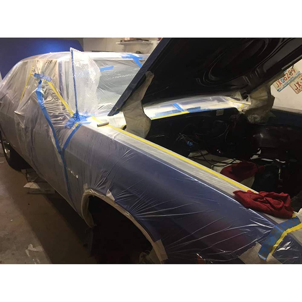 Das beste Klebeband zum Lackieren von Kunststoffband, Abdeckfolien, Autos und Vorhängen, zum Abdecken von Rahmen und Autoschutz
