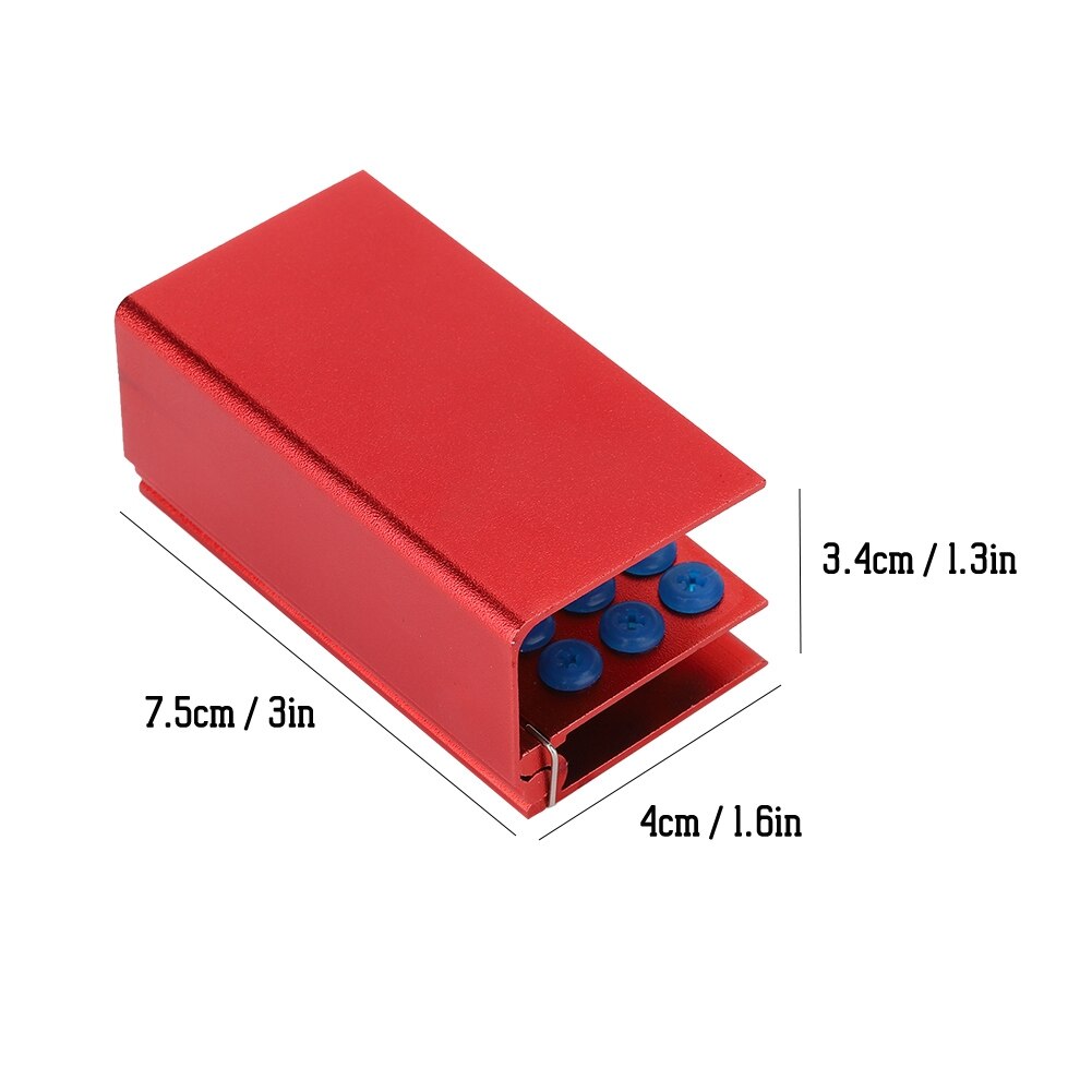 24 Holes Aluminium Alloy Disinfection Box Dental Burs Autoclavable Sterilization Box Endo Files Holder Dentist Tool