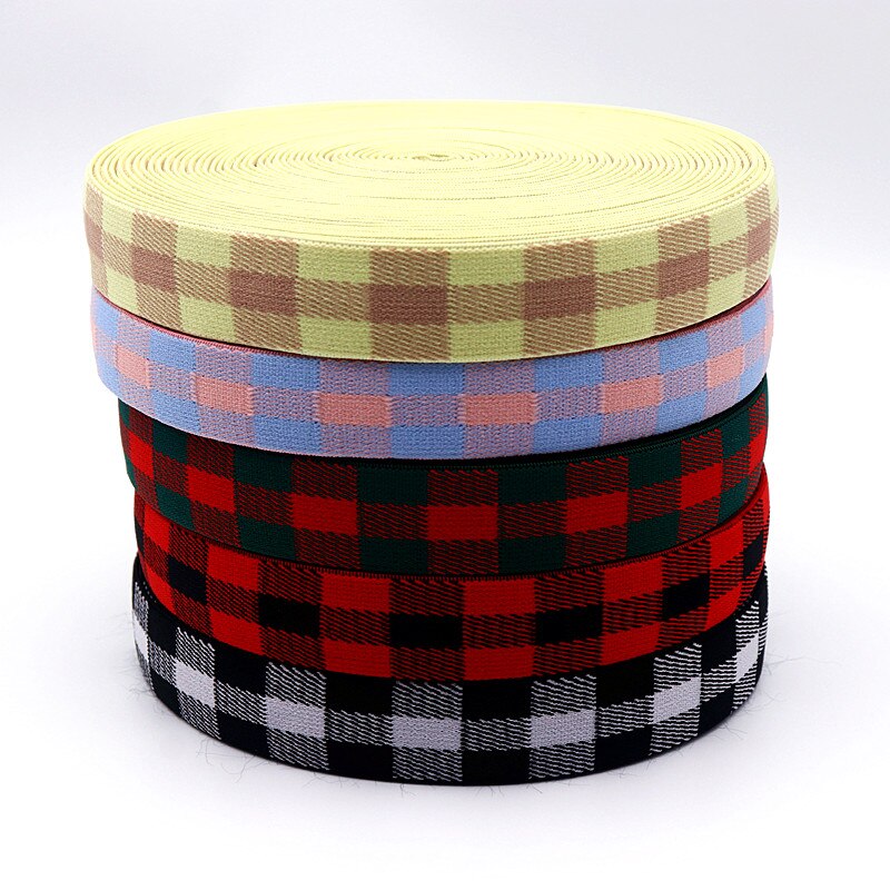 25mm Elastic Band Square Elastic Band Rubber Band Belt, Suitable for Shoes, Hats, Clothes, Luggage DIY Sewing Accessories 1M 5M