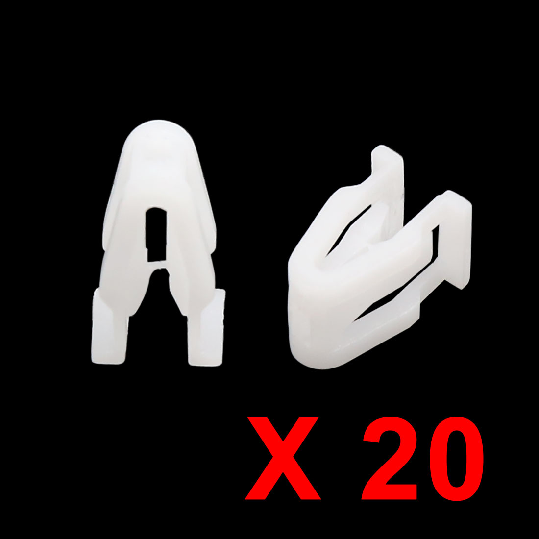 X AUTOHAUX Kunststoff Auto Auto trimmen Instrumententafel Armaturenbrett Kunststoffbefestigungen Weiße Auto Clips Nieten Verschluss ZUBEHÖR: Braun