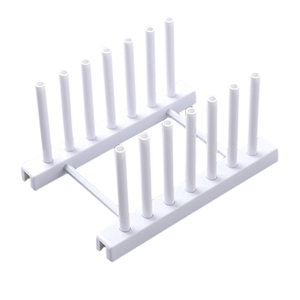 Plastic Plate Stand Rack Kitchen Plate Holder Storage Shelf Pot Lid Rack Plate Display Pan Cover Stand Kitchen Organizer
