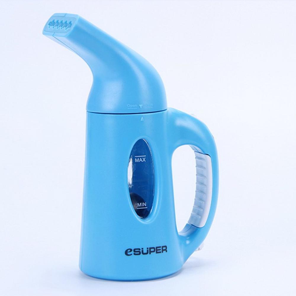 Handheld small household steam ironing machine portable ironing machine iron electric clothing cleaner clothing steamer brush: blue