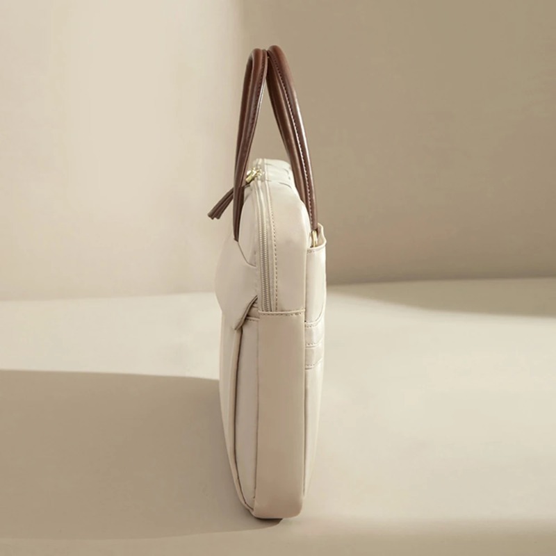 Bolso para ordenador portátil de 16 pulgadas para mujer, bolso para ir al trabajo informal y de 2025, maletín de negocios de color sólido