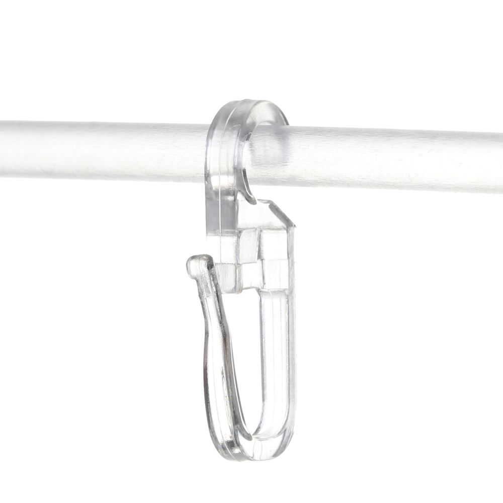 Crochets pour rideaux en plastique, anneau mural universel, supports de fixation pour rideaux durables, accessoires de décoration pour la maison