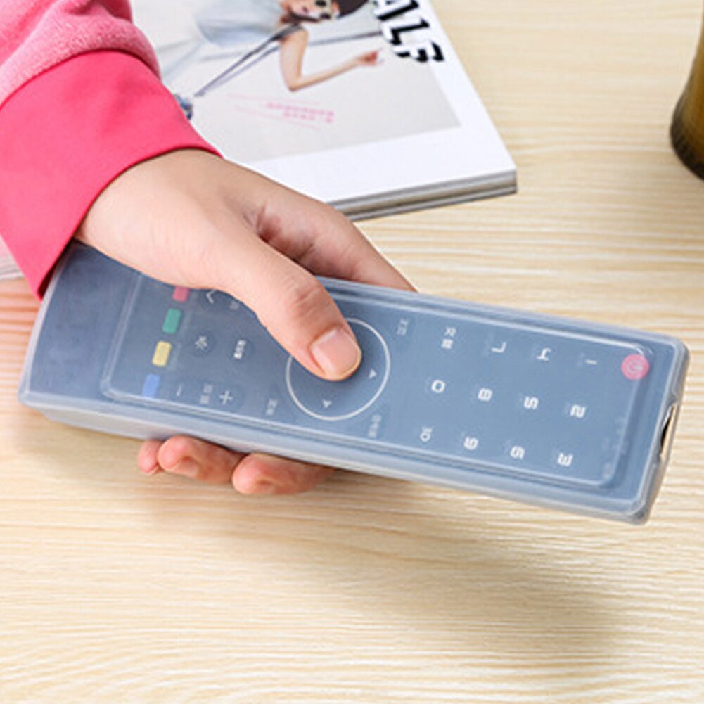 Funda transparente de silicona impermeable para Control remoto de TV, bolsa protectora de almacenamiento, organizador de aire acondicionado, a prueba de polvo