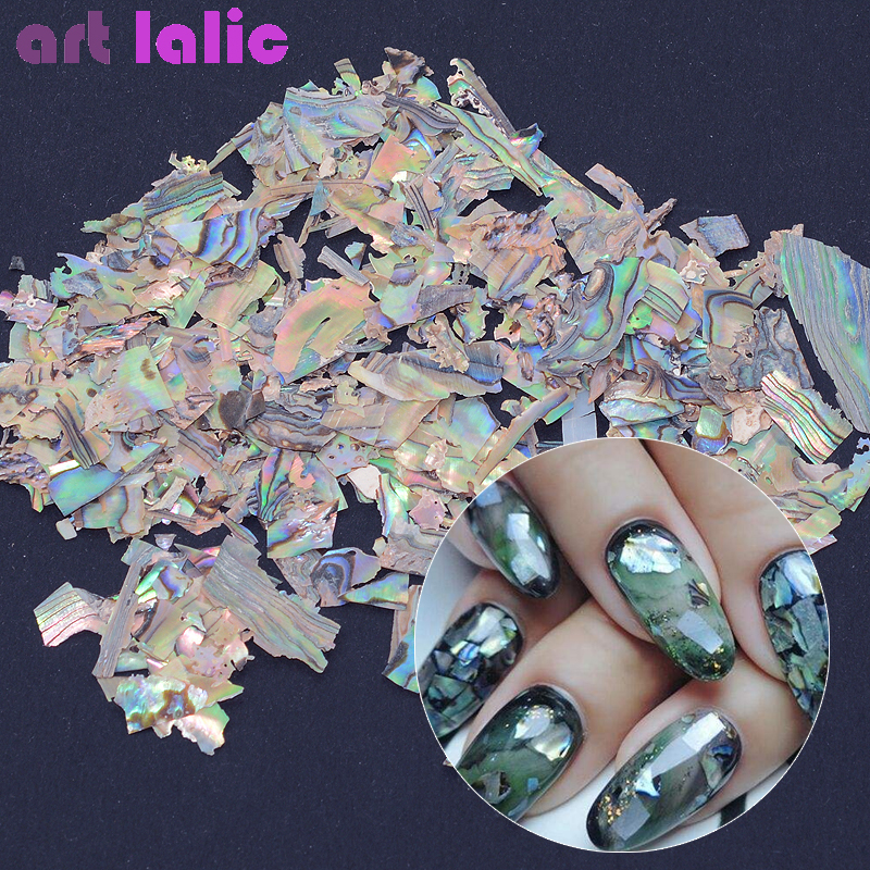 Nail Art Abalone Shell Onregelmatige Fragment 3D Charm Decoratie Slice Diy Beauty Nail Decals Voor Uv Gel Acryl Nagels