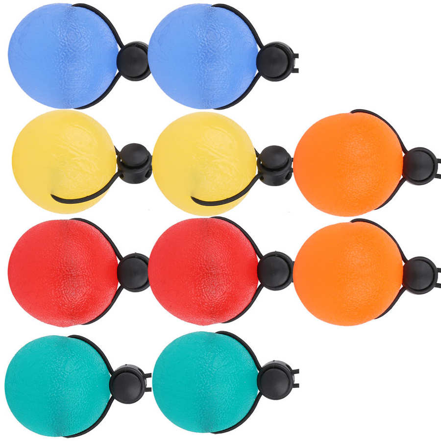 Silicone Hand Grip Balls Massage Hand Grip Balls Fitness Hand Expander Gripper Strengthen Exerciser Trainer Stress Power Ball