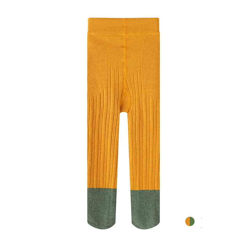 Frühling Neue Spleißen Mädchen Strumpfhosen Dual-zweck Gabelung Streifen freundlicher Boden Socken Baby Socken