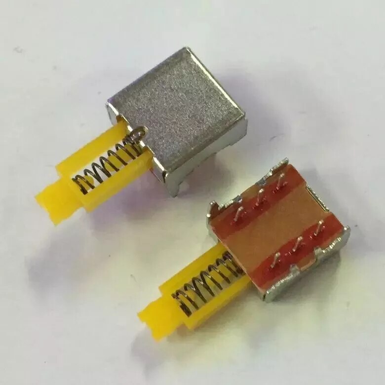 10PCS Spring Switch Latching Self-Locking Plastic Push Btton Switch 6Pin DIP PS-001/002/003/004: PS-002