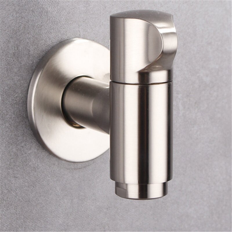 Washing Machine Faucet Stainless steel Sink Toilet Tap Wall Mounted Single Cold Faucet Bibcocks Faucet Nickel Outdoor Faucet: Style 4