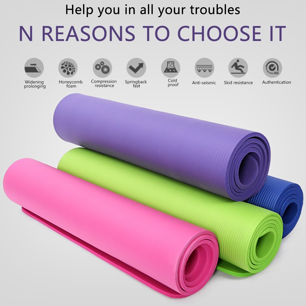 Yoga Mat Classic Pro Yoga Mat Tpe Eco Vriendelijke Non Slip Fitness Oefening Mat Milieuvriendelijke Materiaal Yoga Mat #40