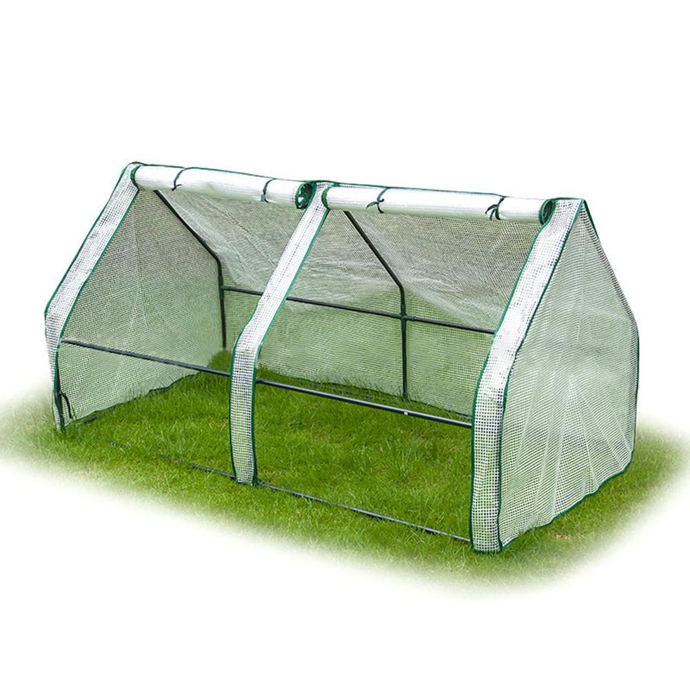 Heavy duty mesh lined cover Greenhouse Cover Durable Rainproof Protector Tool for Plants #W0