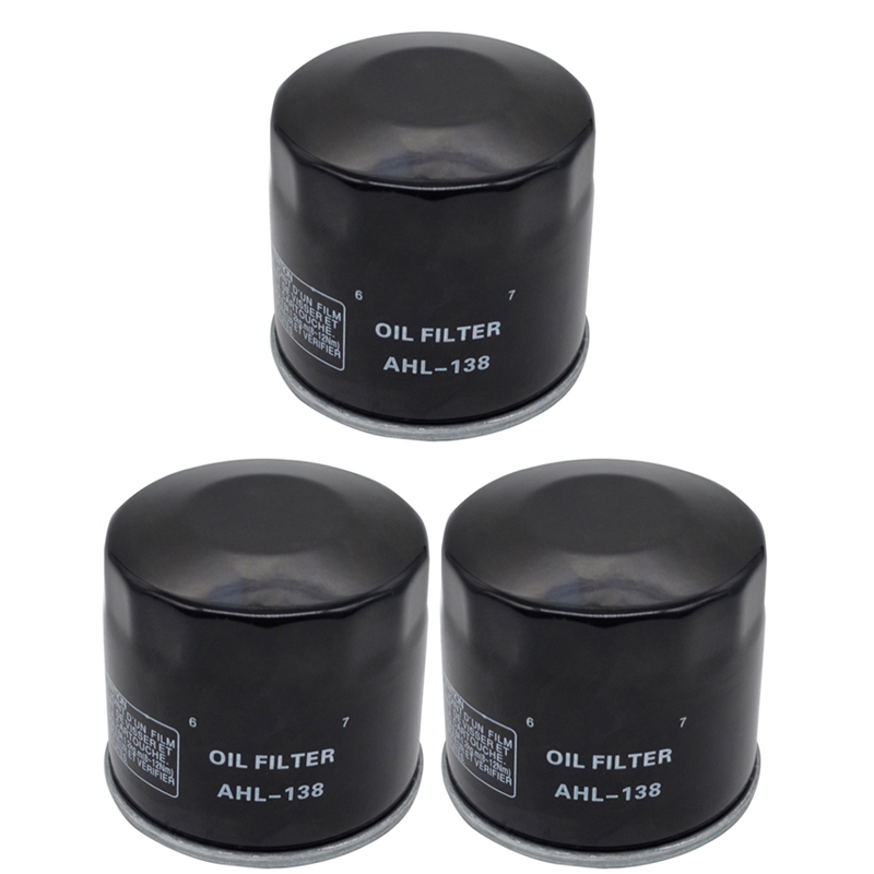 Filtro de aceite negro para motocicleta SUZUKI SV650 645 LTF400F LTA750X LTA750 LTA500 376 KINGQUAD FSI 376, 1 ud./2 uds./3 uds.: 3 Pieces