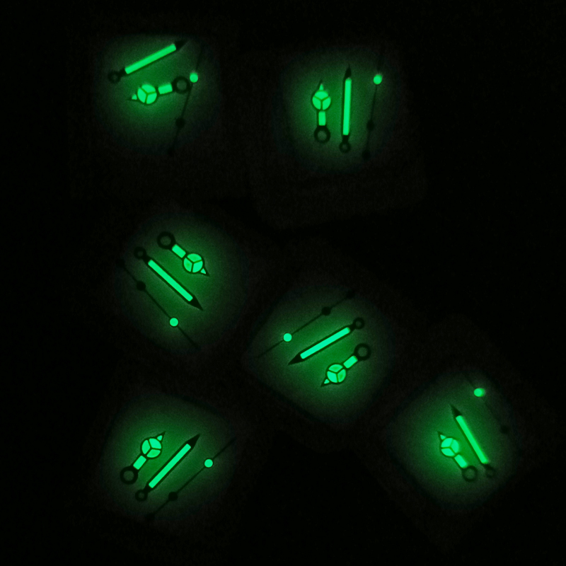 SKX007 Wijzers C3 Groene Lichtgevende Wijzers Past Seiko SRPD SKX009 NH36 NH36 4R35 4R36 7S26 Beweging Mannen Horloge Hand Kit