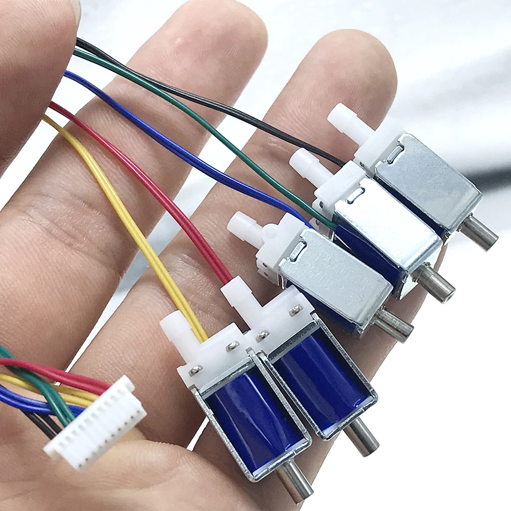 1 stk. normalt åben magnetventil  dc 3.7v 5v 6v mikro-n/o-ventil elektromagnetisk luftventil udstødnings-elektrisk afbryder