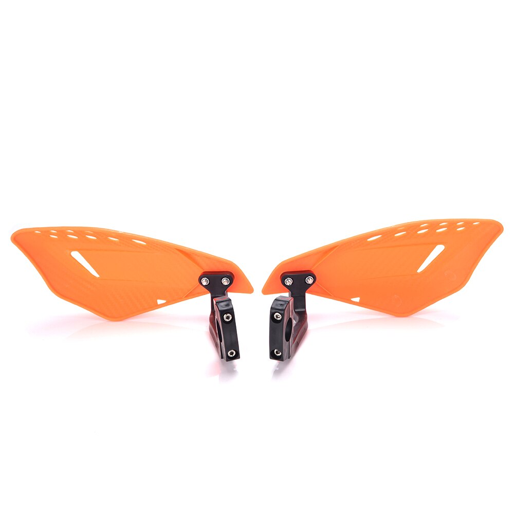 Universal motorcykel abs handskydd atv cykel handskydd 22mm 7/8 "motocross styr handskydd skydd vänster / höger handskydd: Orange