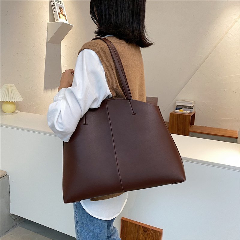 Sfm Vrouwen Schoudertassen Mode Lederen Schoudertas Messenger Bag Zoete Vrouw Zak Effen Kleur Schoudertas