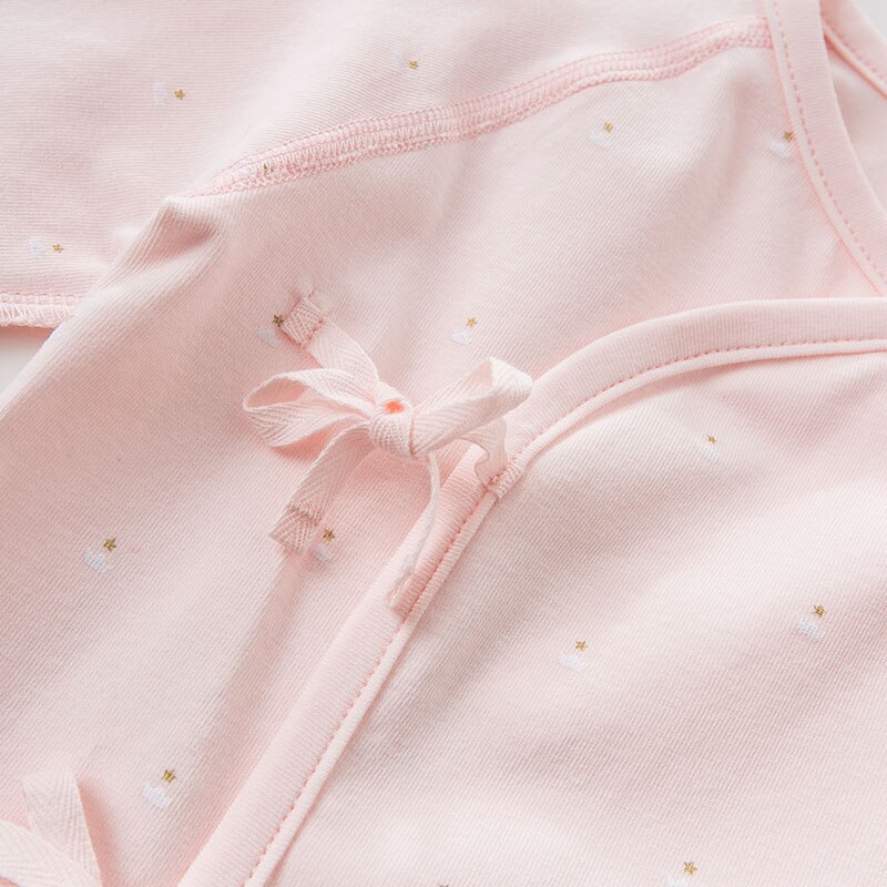 Dbh 10025 dave bella spring born baby piger sove printet pyjamas toppe baby pink boutique toppe
