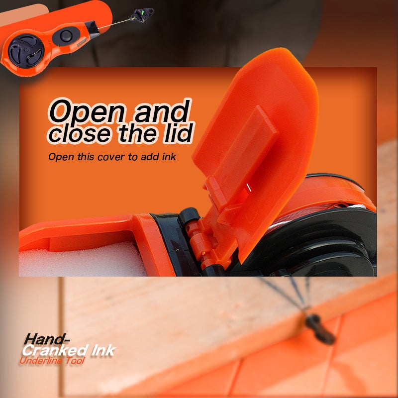 Hand-Cranked Ink Fountain With 50ml Ink Carpenter Marking Cord Woodworking Ground Scriber Underline Tools