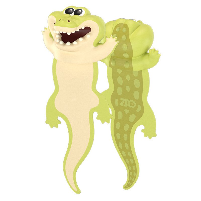 PVC Cute bookmark Funny Original Creation 3D Animals National Treasures Bookmarks Tiger Alligator book mark kawaii stationery: 2