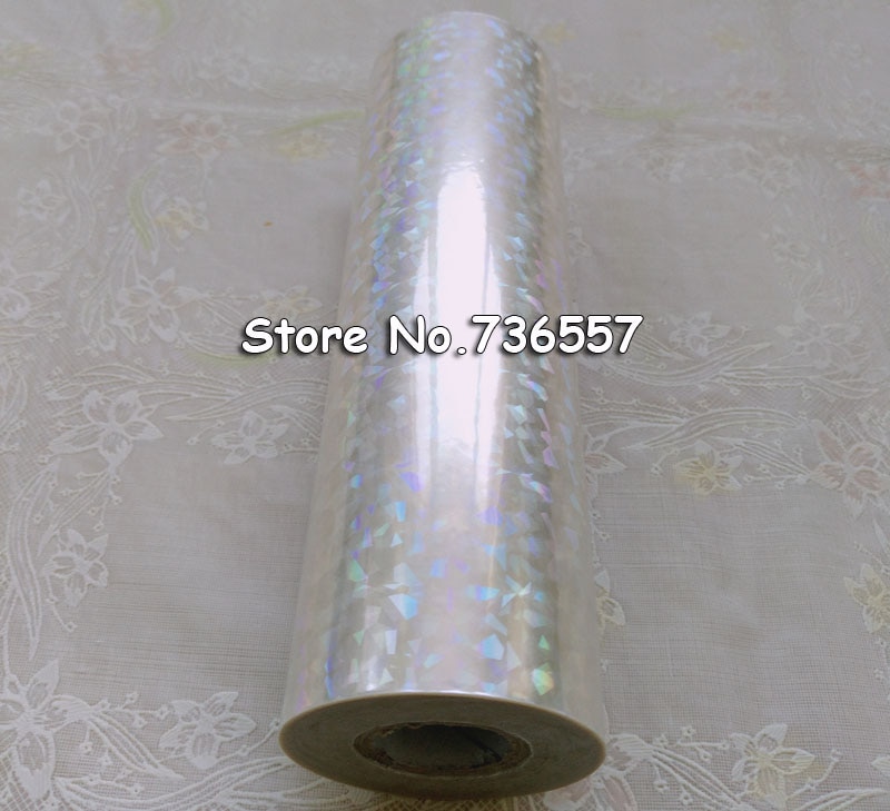 Heißprägefolie Papier Rolle Holographische folie transparent folie oder kunststoff 16cm x 120m Zerbrochen Glas