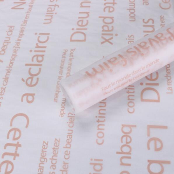 Marble / Letter Flower Wrapping Tissue Paper Material 30 sheets Shoes Packing Craft Paper DIY Bouquet Supplies 50*70cm: Letter pink