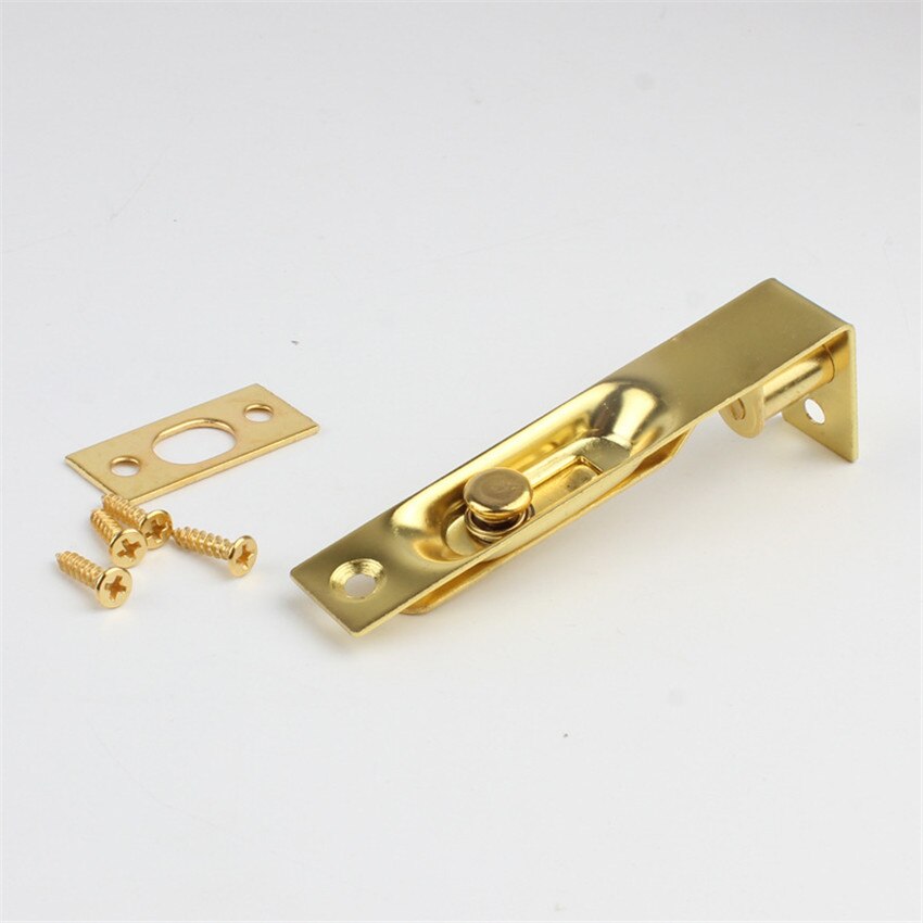 4/6 Cal niewidoczny rygiel robić drzwi ze śrubami, F w kształcie ukryta blokada przesuwna śrubin zatrzask zasuwka, dom umeblowanie brama zabezpieczenie robić drzwi rygiel robić drzwi s