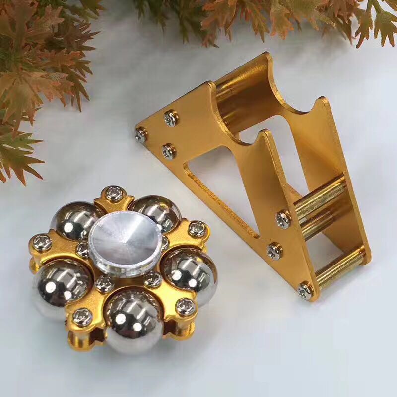 Reuzenrad Hand Fidget Vinger Spinner Tol Gryo Speelgoed: Goud