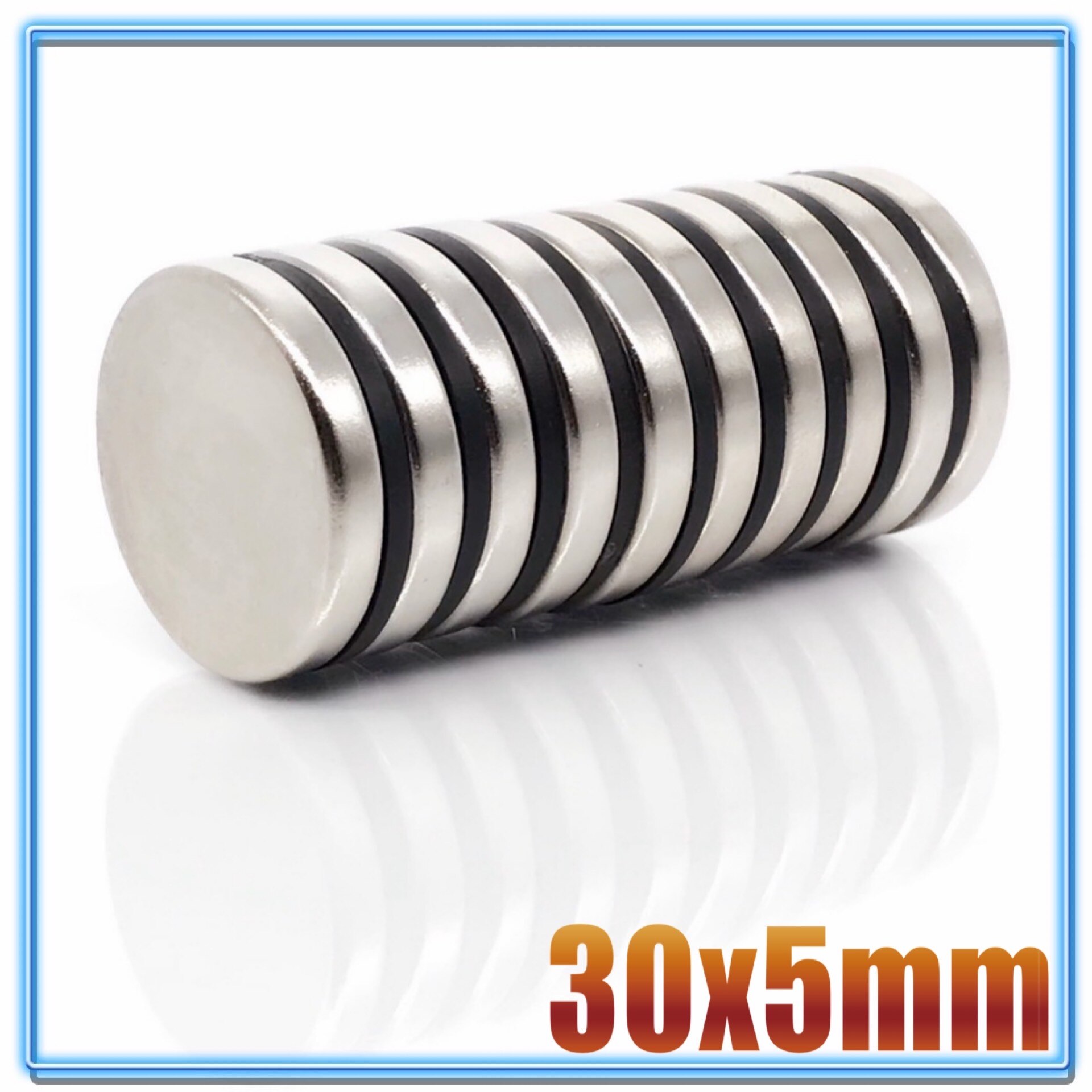 5/10/50 kpl neodyymimagneetti 30 x 3 30 x 5 n40 ndfeb pyöreä supertehokas vahva kestomagneettinen imanes-levy 30*3 30*5