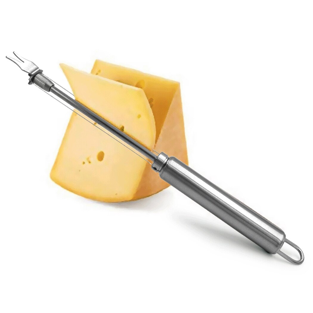 Rvs Dubbele Draad Kaasschaaf Verstelbare Boter Draad Cutter Kaas Snijden Draad Keuken Tools & Gadgets Effen Kleur
