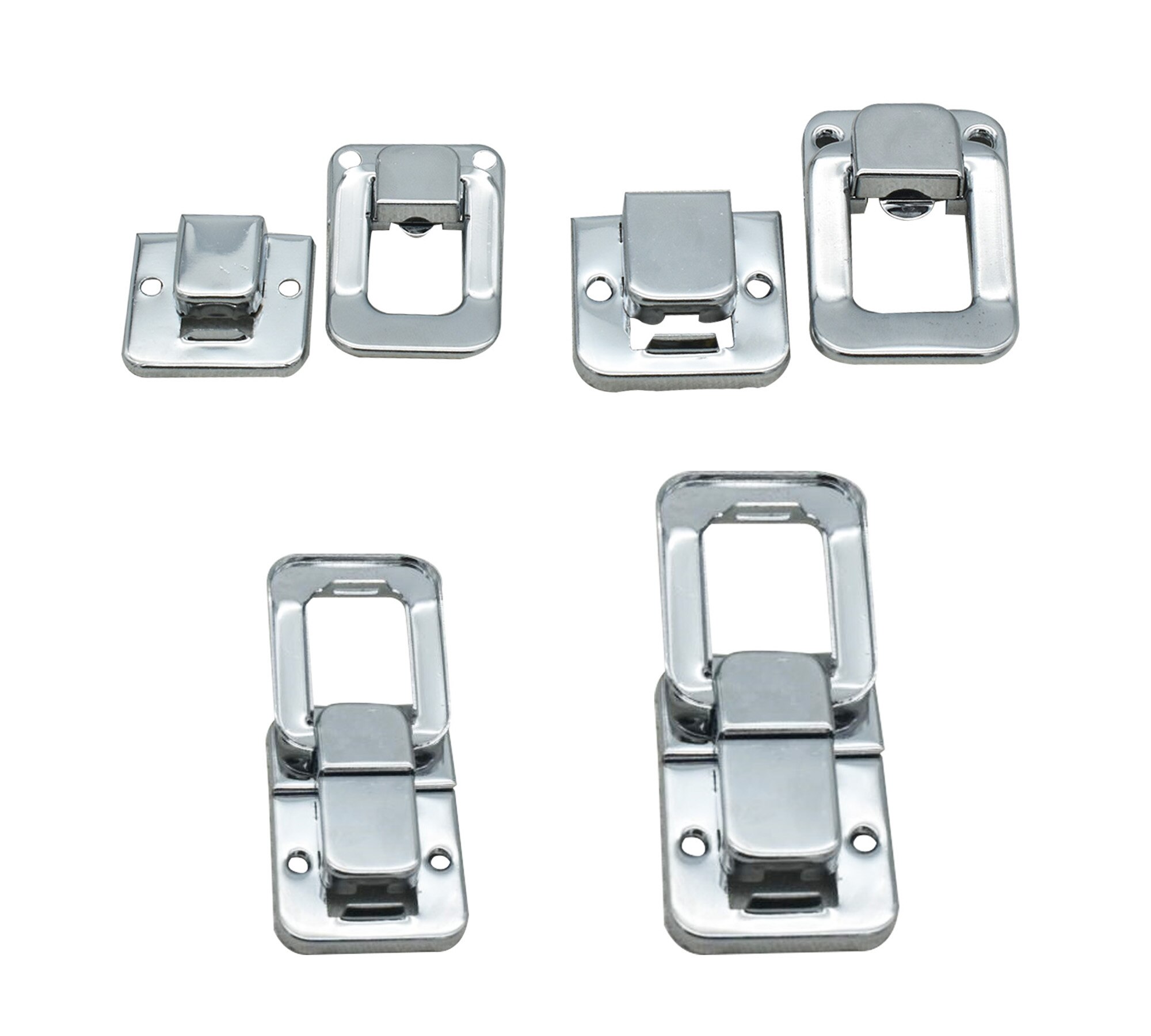 Toggle Case Catch Latch Flat Bag Latches Trunk Draw Bolt Closure Chest Leather Suitcase Buckle Metal Latches for Wooden Box