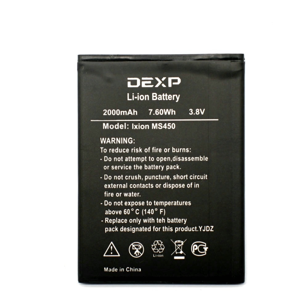 2000Mah MS450 Batterij Voor Dexp Ixion S MS450 Ms 450 Telefoon Vervanging Batterijen Bateria