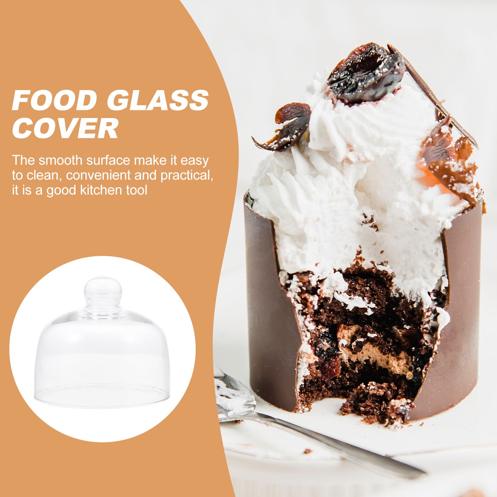 Cake Glass Cover Dessert Cover Cake Fresh-keeping Cover Food Cover