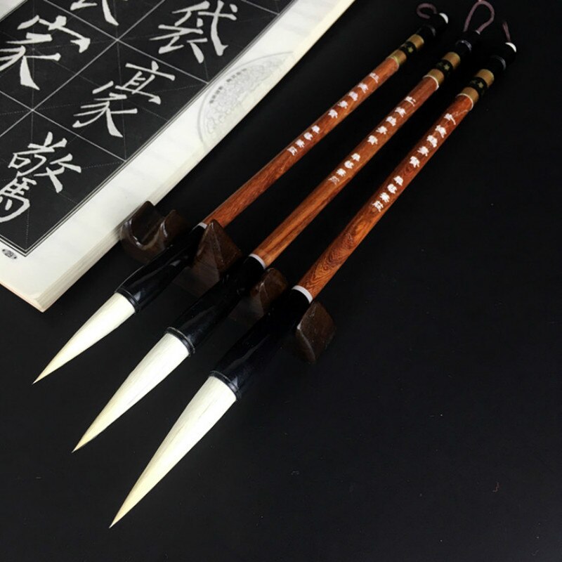 Woolen Hair Calligraphy Writing Brush Regular Script Writing Brush Calligraphy Pen Chinese Traditional Painting Caligrafia Brush