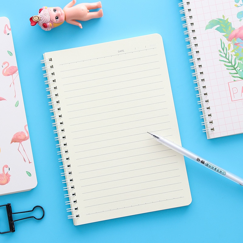 Kawaii Stationery Flamingo Notebook A5 Note Book Student Supplies