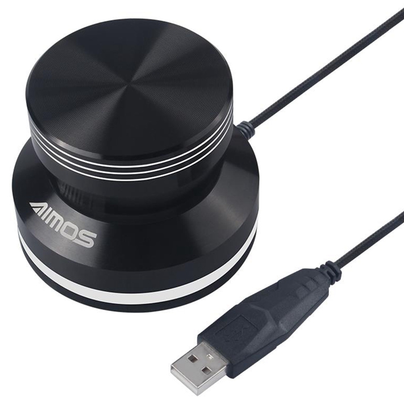AIMOS USB Multimedia Controller and Input Device Volume Control Knob with One Key Mute Function for Mac, PC, Computer: Default Title