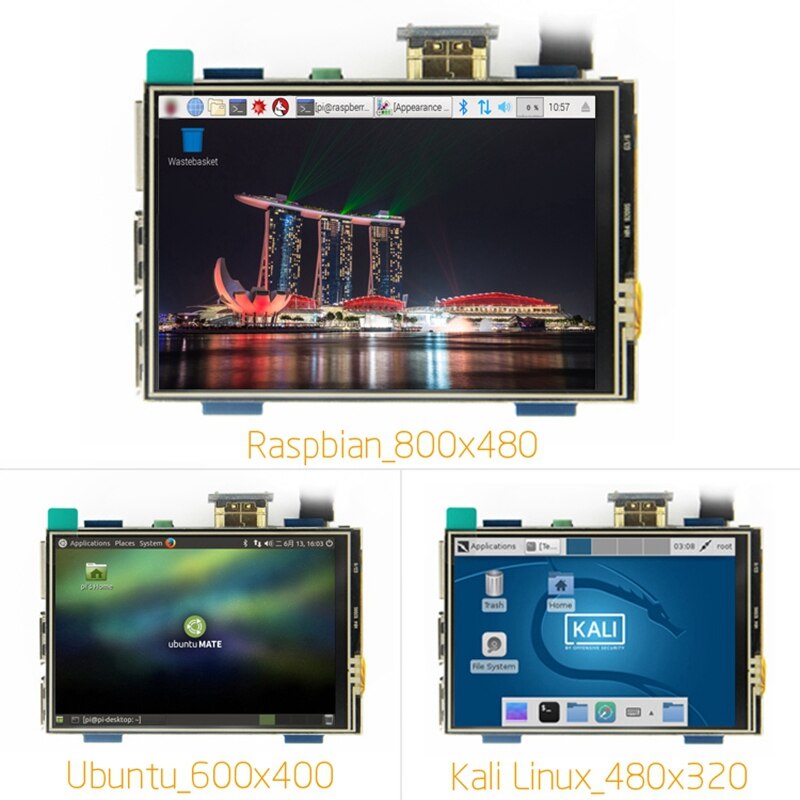 3.5 Inch Lcd Hdmi Druk Sn Display Tft Lcd-scherm Module 480X320 Voor Raspberry Pi 4B Raspberry Pi 3 Model/B +