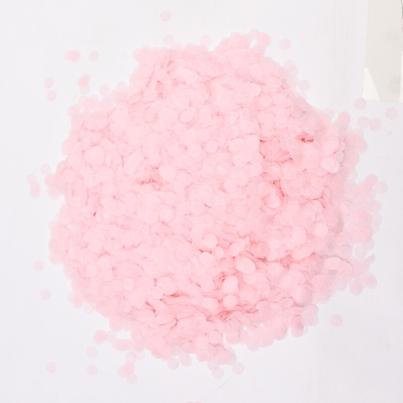 30g pastell konfetti papper konfetti pastell regnbåge enhörning födelsedagsfest dekoration bröllop baby shower kön avslöja servis: 2 rosa