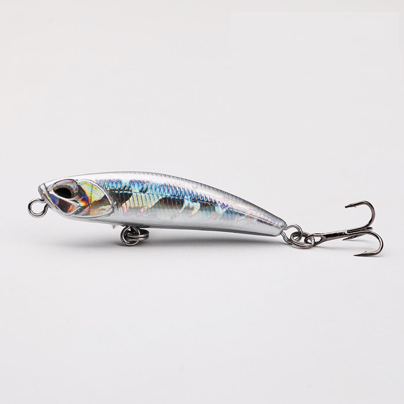 1Stck Elritze Untergang Langsam Bleistift Angeln Locken 5cm 5g Crankbait Wobbler ABS Künstliche Harten Köder sehen Meer angelgerät: C
