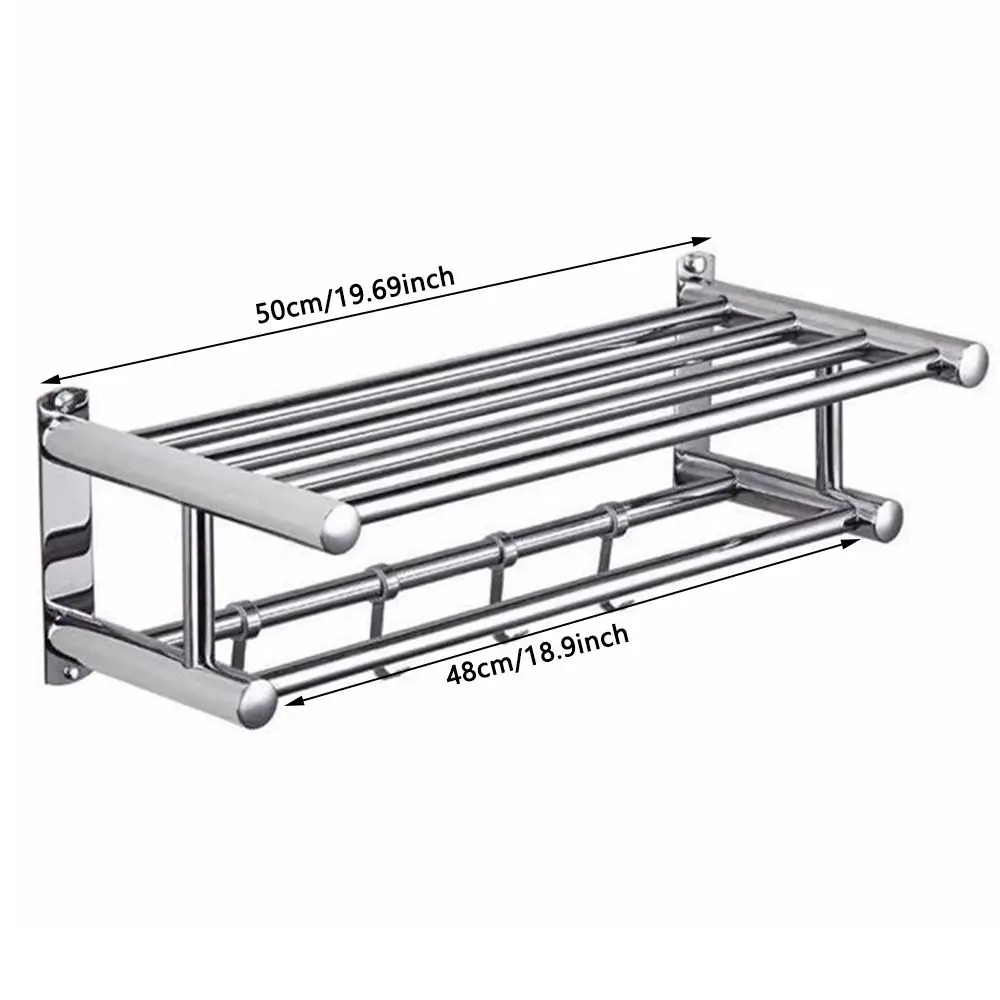 Toallero, soporte para baño, accesorios de baño, colgador de ducha de montaje en pared, barra de toalla, gancho para estante de almacenamiento