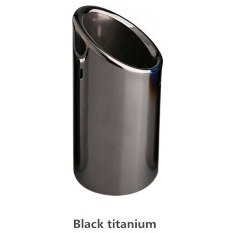2X Titanium Zwarte Auto Uitlaatpijpen Staart Tips Voor Bmw E90 E92 325 328I 3 Serie