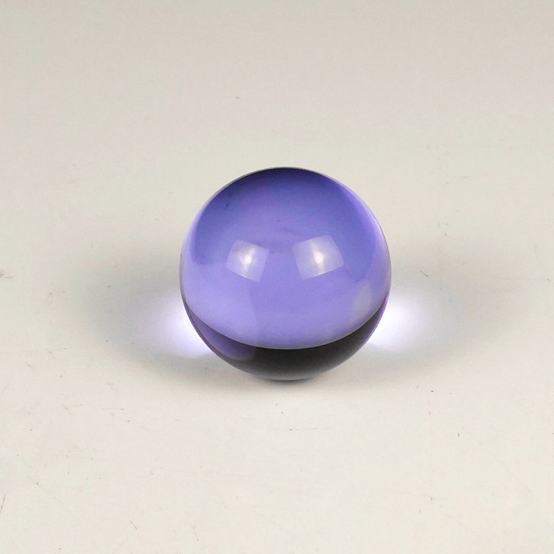 50mm färgglada kristallglaskulor magiska bollen globe fotografi dekoration kristall hantverk: Lila