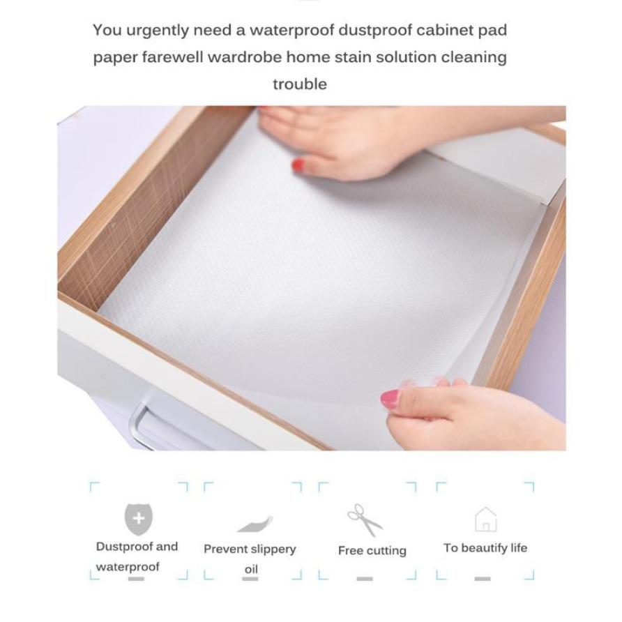 Diy waterdichte vochtwerende kastpad oliebestendig antislip gemakkelijk schoon te maken voor huishoudelijke benodigdheden kastlade pad gratis snijden