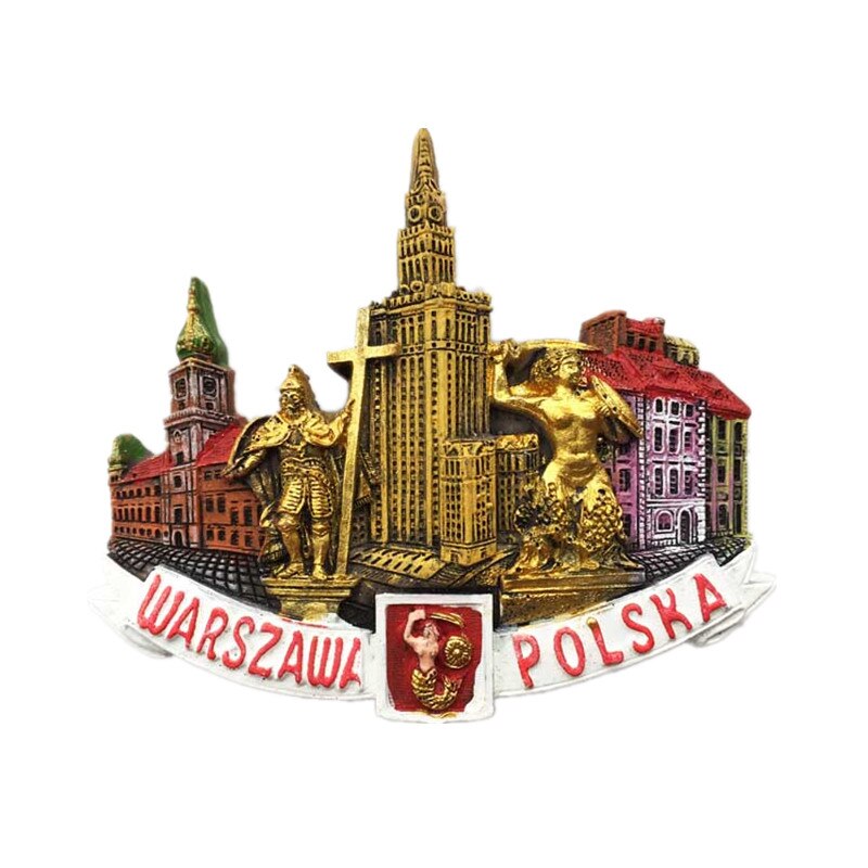 Imanes de nevera con sabor de Polonia, artesanías de recuerdos turísticos, imán de nevera, artículos de decoración artesanales